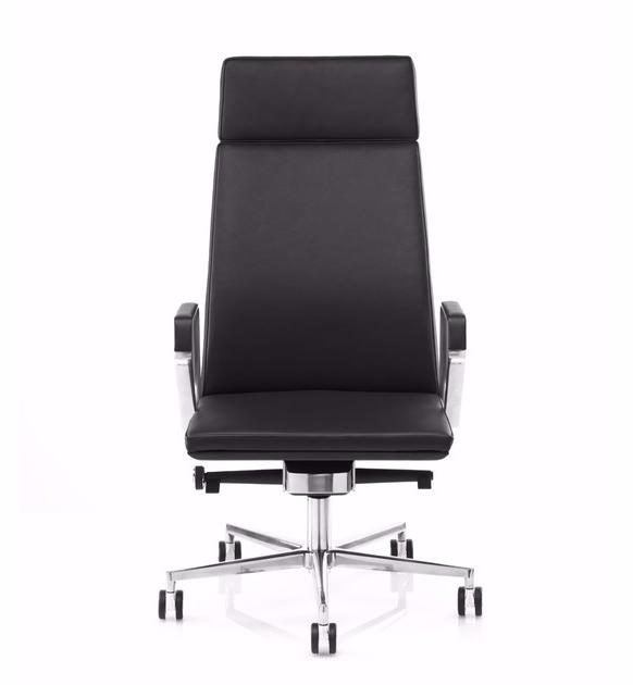 Spiegels 5-спицевое вращающееся кожаное офисное кресло с подлокотниками .pilot P200 - Вид №2