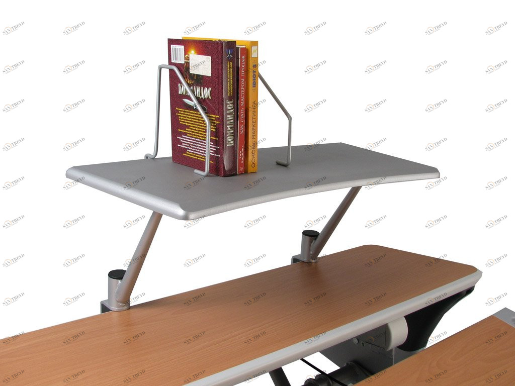 Полка для парты белая MEALUX  261248 Серый Santreyd 