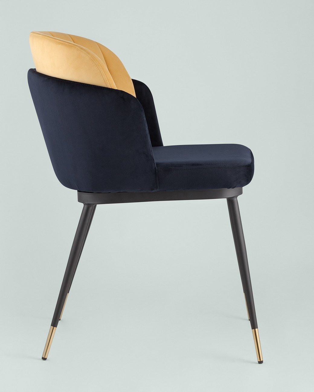 Стул со спинкой синий "Пенелопа" STOOL GROUP ДИЗАЙНЕРСКИЕ, ИНТЕРЬЕРНЫЕ 00-3946262 Желтый;синий  - Вид №3