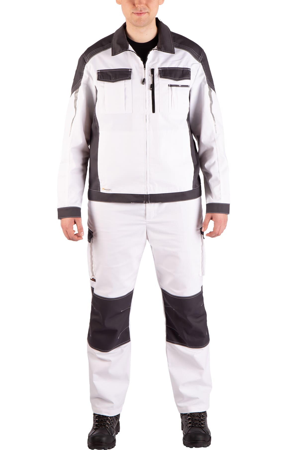 4974825 Костюм  NEW белый графит STATUS  Летняя спецодежда  размер 48-50/170-176  - Вид №15