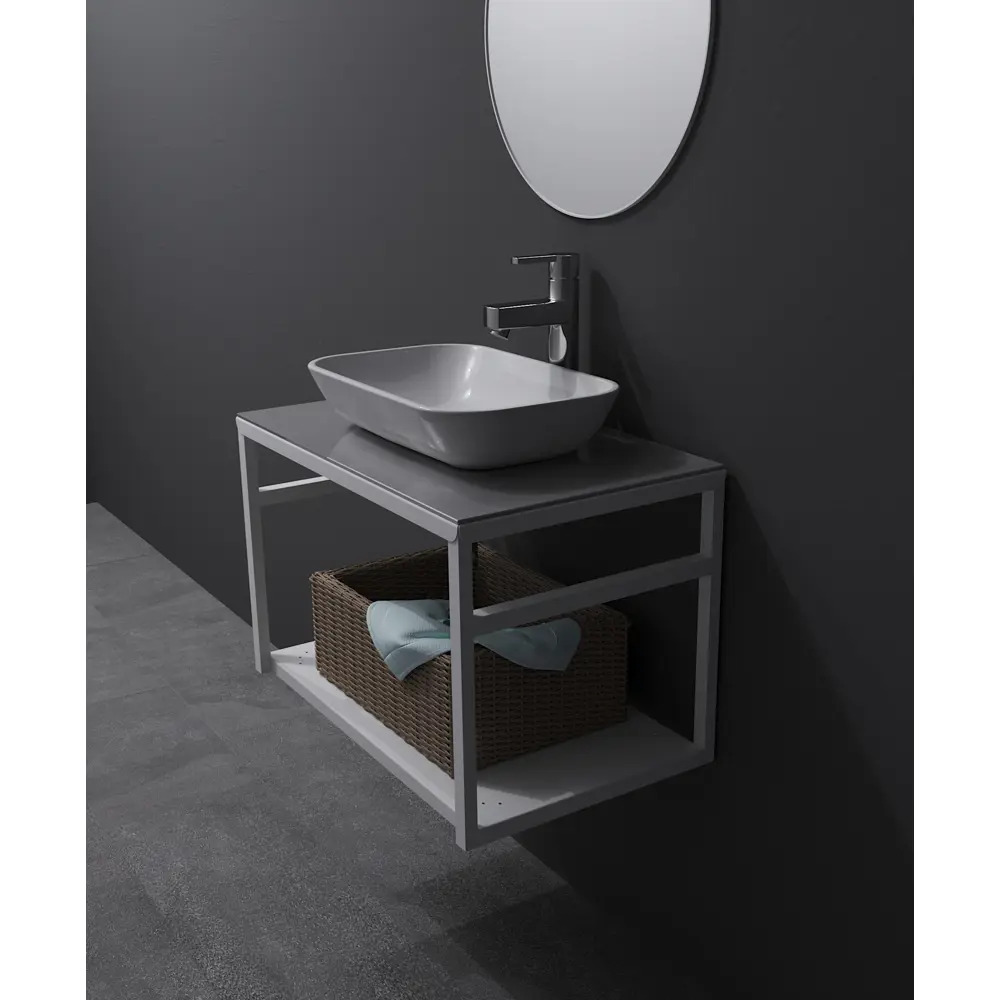 Santreyd Полка Ferro для раковины 60 см - кварцевое стекло 82634411 STLM-0032389 - Вид №5