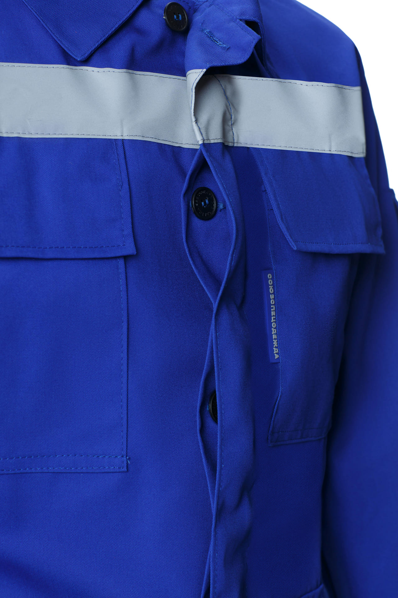 65537 Костюм "Эксперт-2" с СВП василек  Летняя спецодежда  размер 56-58/182-188  - Вид №6