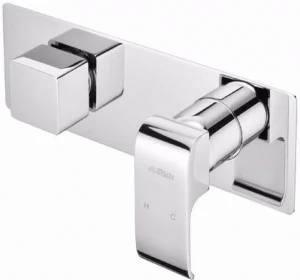 JUSTIME Смеситель для душа, однорычажный, из хромированной латуни, с переключателем и тарелкой Dragon 6904-xg-80cp