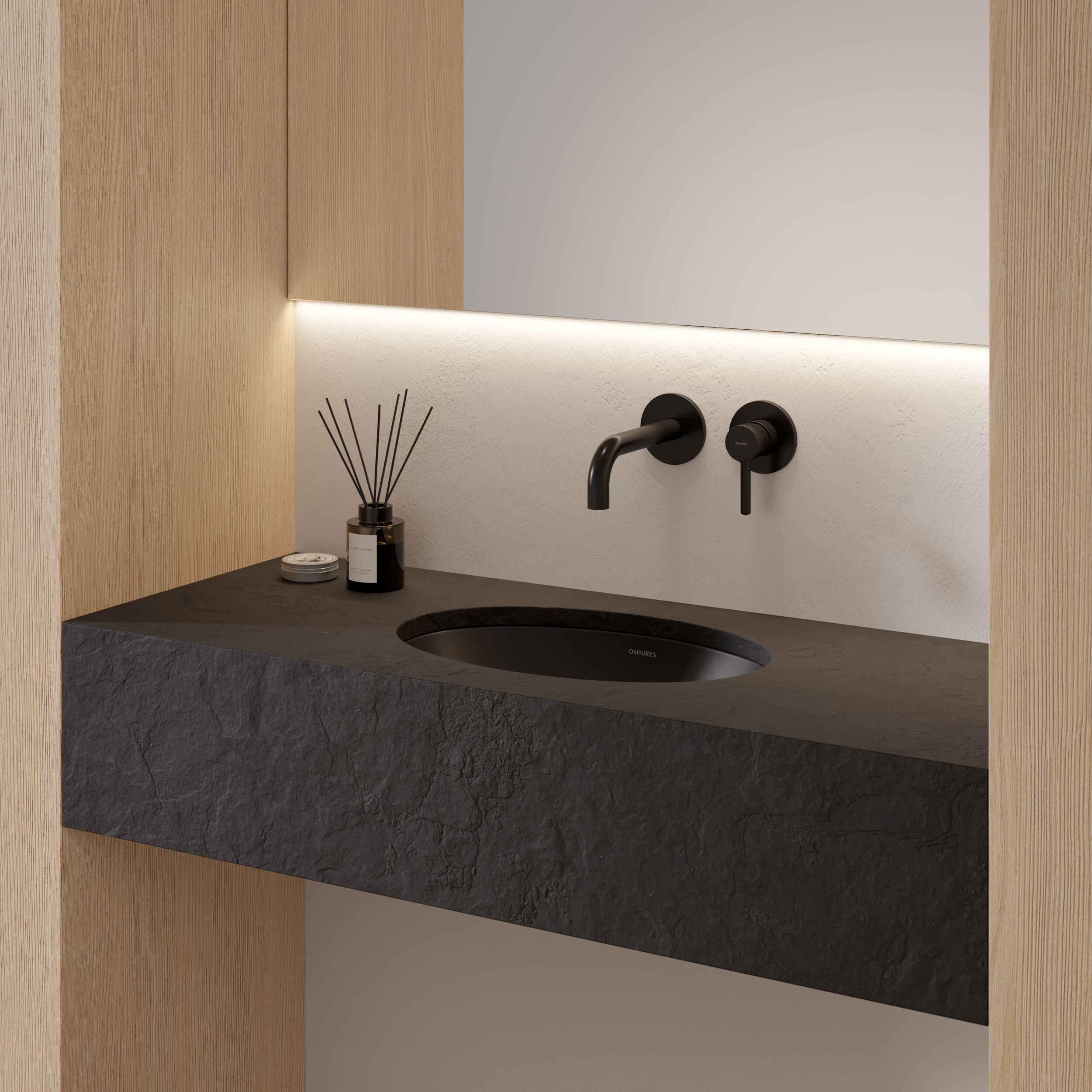 Встраиваемый умывальник из Овального композитного материала OMNIRES SHELL M+ SHELLUP ARCH-00143000 - Вид №41