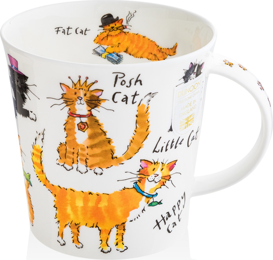 10671196 Dunoon Кружка Dunoon "Жизнь кошек.Кернгорм" 480мл Фарфор костяной 