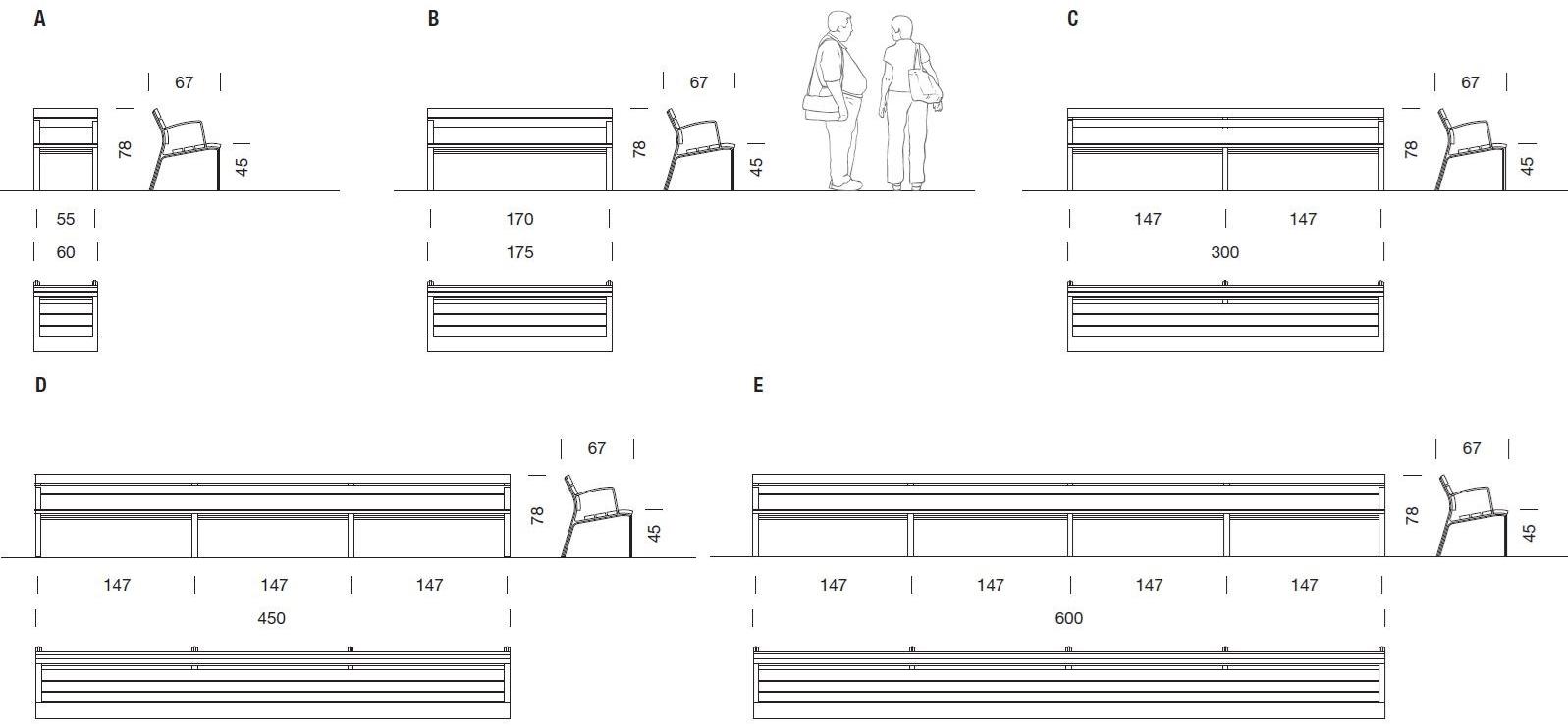 URBIDERMIS Скамья из алюминия с подлокотниками и спинкой Neoromántico sun-id-1380600 - Вид №4