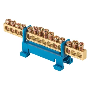 Шина N EKF 14 отверстий стойка 6x9 мм латунь