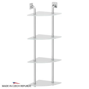 Полка 4-х ярусная угловая 26 см Ellux AVANTGARDE AVA 056
