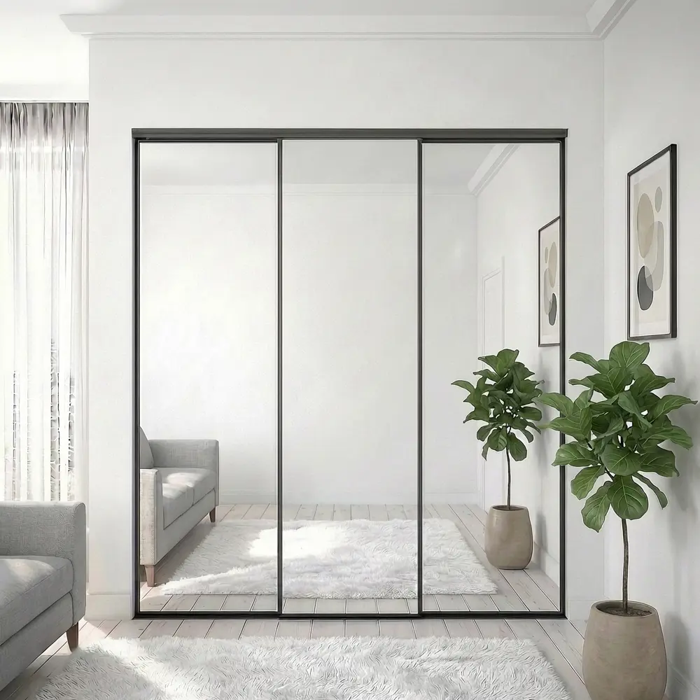 Дверь-купе KONSENSA 225.5x70.4 см с зеркалом профиль черный узкий 89443970 STLM-2092785  - Вид №7