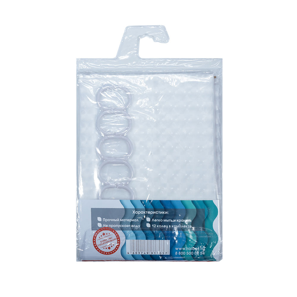 RB-3D3 Штора для ванной комнаты Raiber  - Вид №2