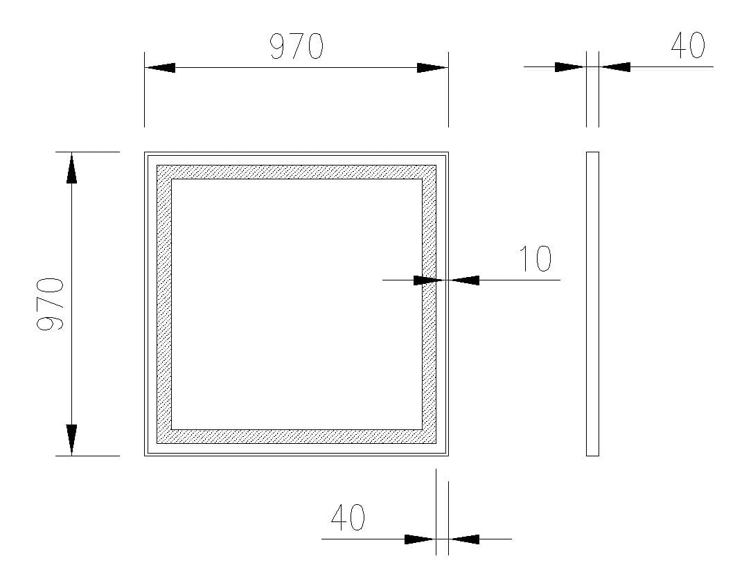 Квадратное настенное зеркало с рамкой Spekkio Inox LED ARCH-00072888 - Вид №1