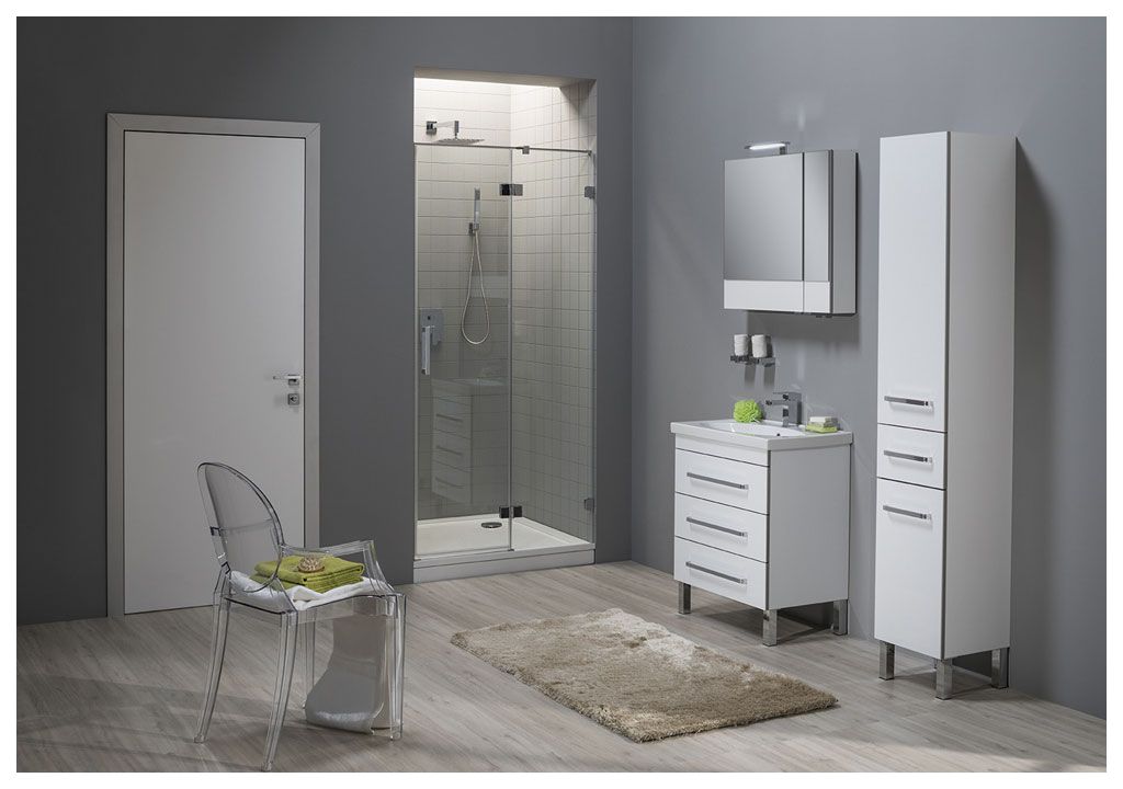 Мебель для ванной Aquanet Сиена 70 белый (напольный 3 ящика) 00196502 - Вид №4