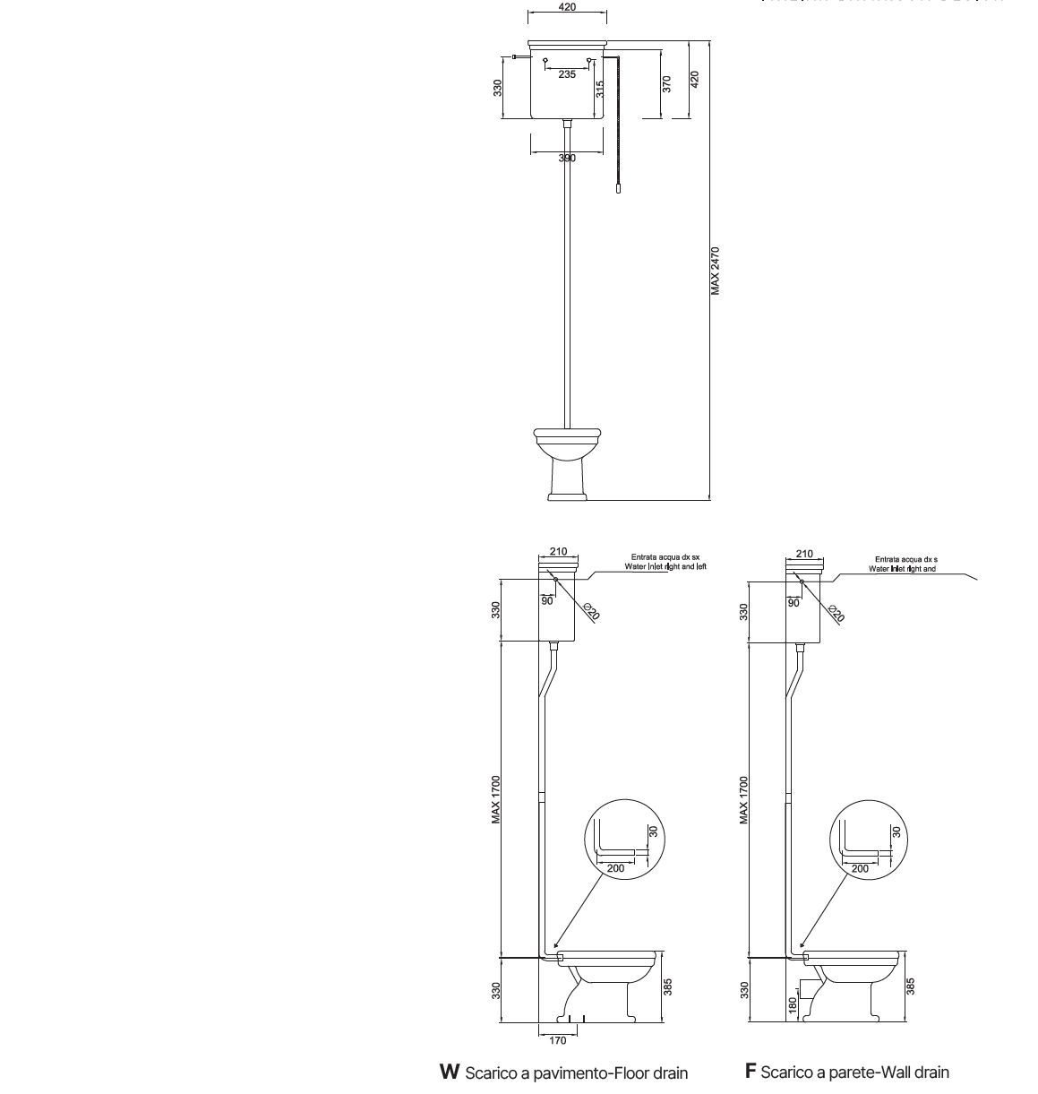 Напольный керамический туалет с внешней кассетой Gaia Mobili Complements ARCH-00148327 - Вид №2