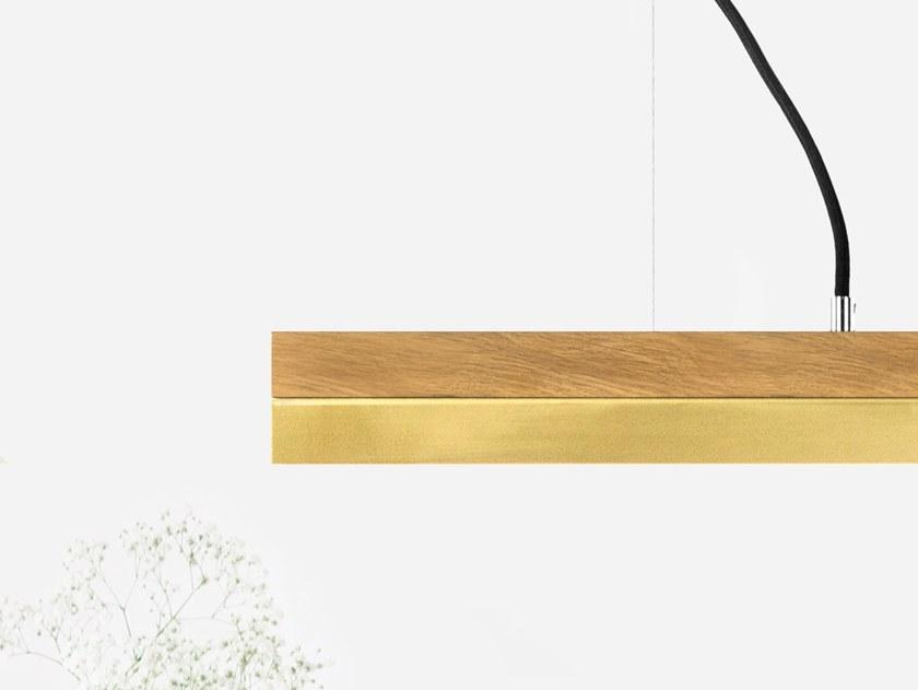 GANTlights Led подвесной светильник из дуба и латуни C sun-id-1429399 - Вид №2