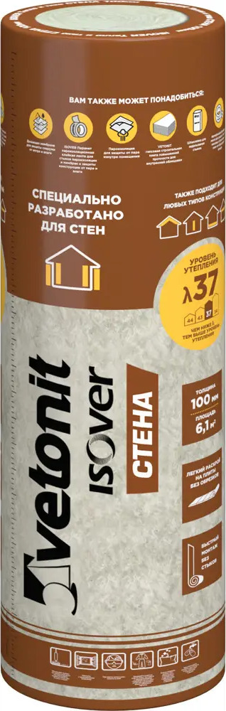 ISOVER Стена — минеральная изоляция для каркасных конструкций 18484120
