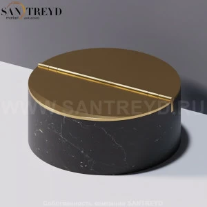 Agape CONSTELLATION Контейнер из черного мрамора с крышкой из бронзы ACOM0305NM