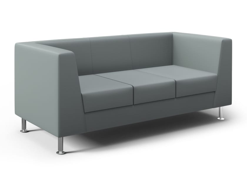 3-местный кожаный диван FANTONI Seating system ARCH-00125473