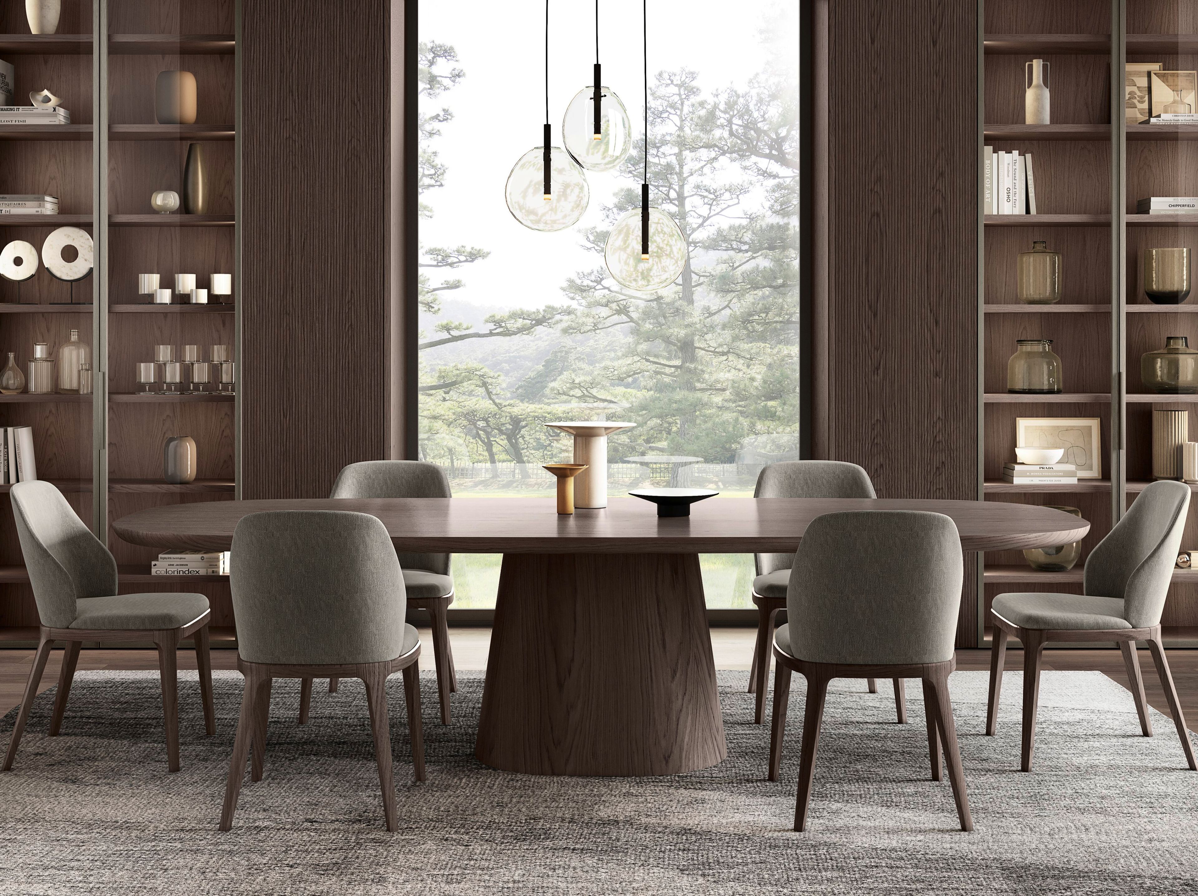 Прямоугольный стол из шпона Olivieri MR. BIG ARCH-00015869