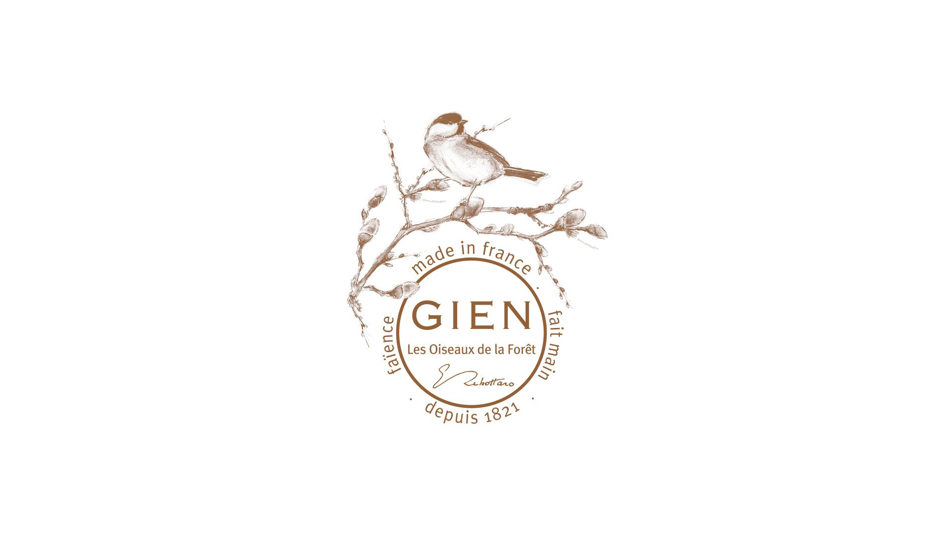 10667992 Gien Блюдо квадратное Gien Лесные птицы 22х22см, фаянс Фаянс  - Вид №2
