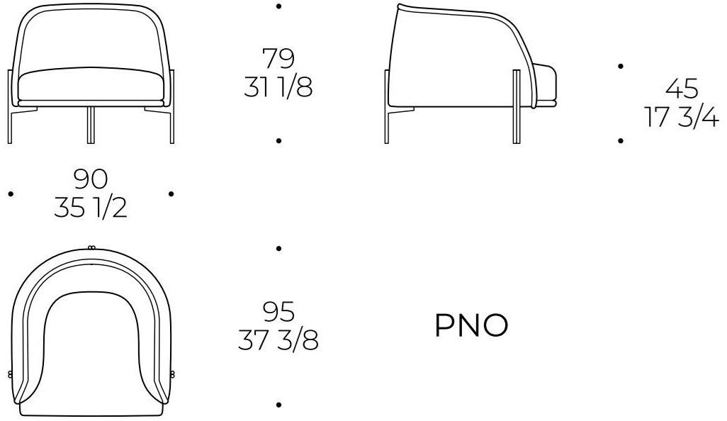 Liu Jo Living Collection Кресло с обивкой из ткани с подлокотниками Ceci est un caillou Cl1pno - Вид №9