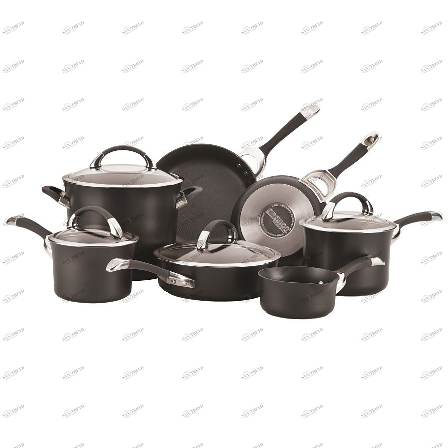 Набор из 7 кастрюль и сковородок Symmetry чёрный Circulon R87376