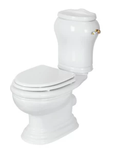 ML.MLD-25.701.BI/ML.MLD-25.708.BI/ML.OLV-29.012/ML.OLV-29.015/ML.RIC-29.040.BI.DO Компакт унитаз с бачком Золотистый Migliore  Италия