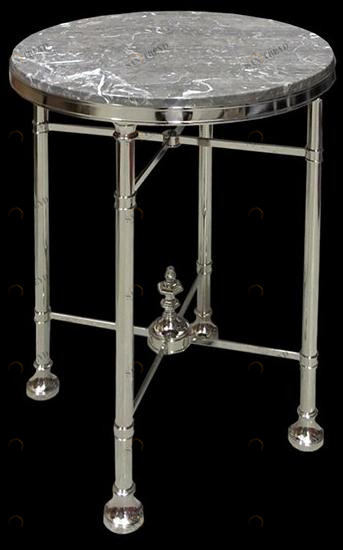 Tisserant Круглый высокий стол из бронзы sun-id-1353777