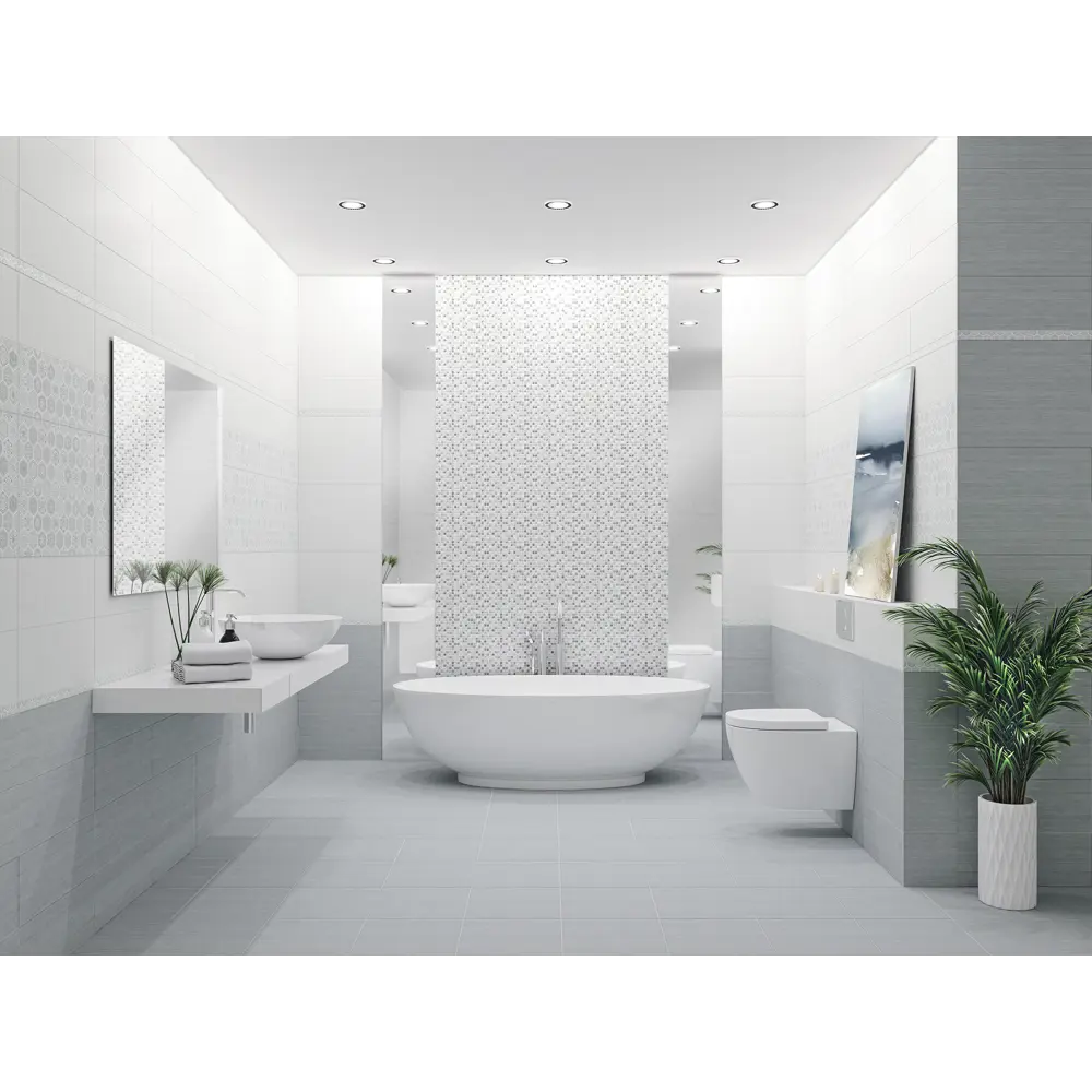 Бордюр 50.5x3.5 см цвет серый Azori STLM-2092567