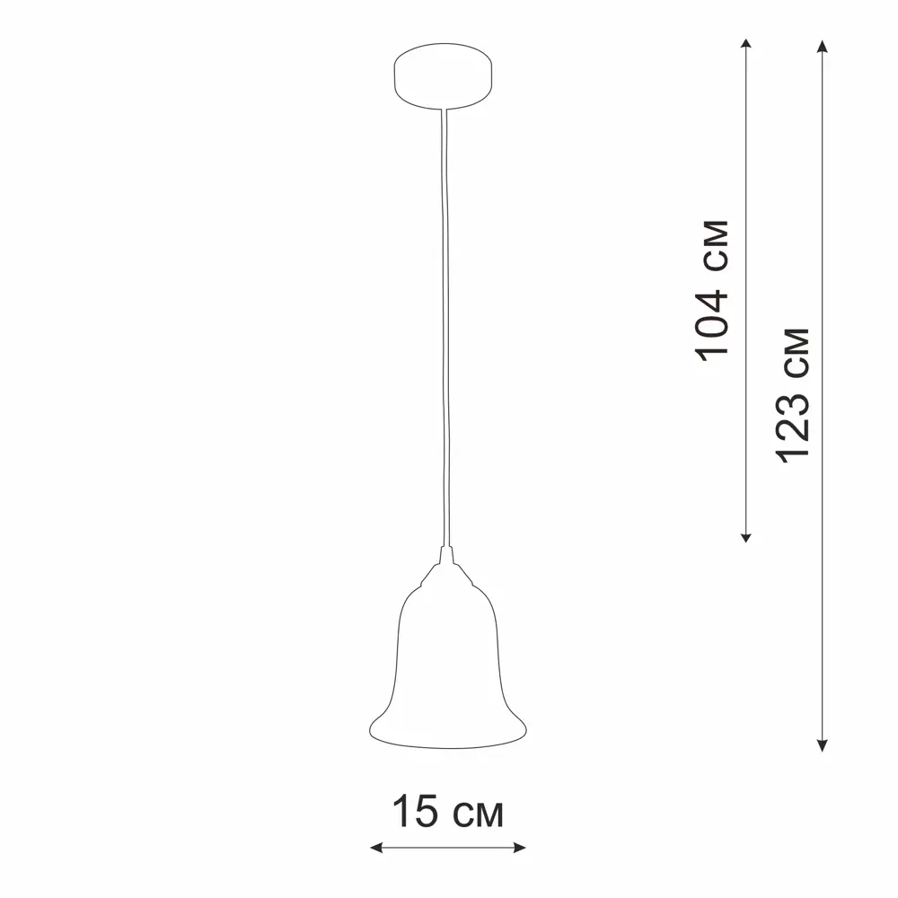 Подвесной светильник Vitaluce Сильвия 1 лампа 3м² Е14 цвет черный матовый STLM-2083788 - Вид №7