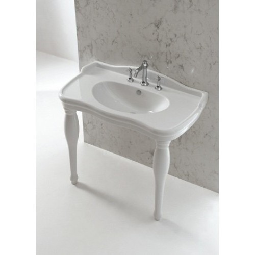 42649 Подвесная раковина настенная овальная   белая Santreyd  - Вид №2