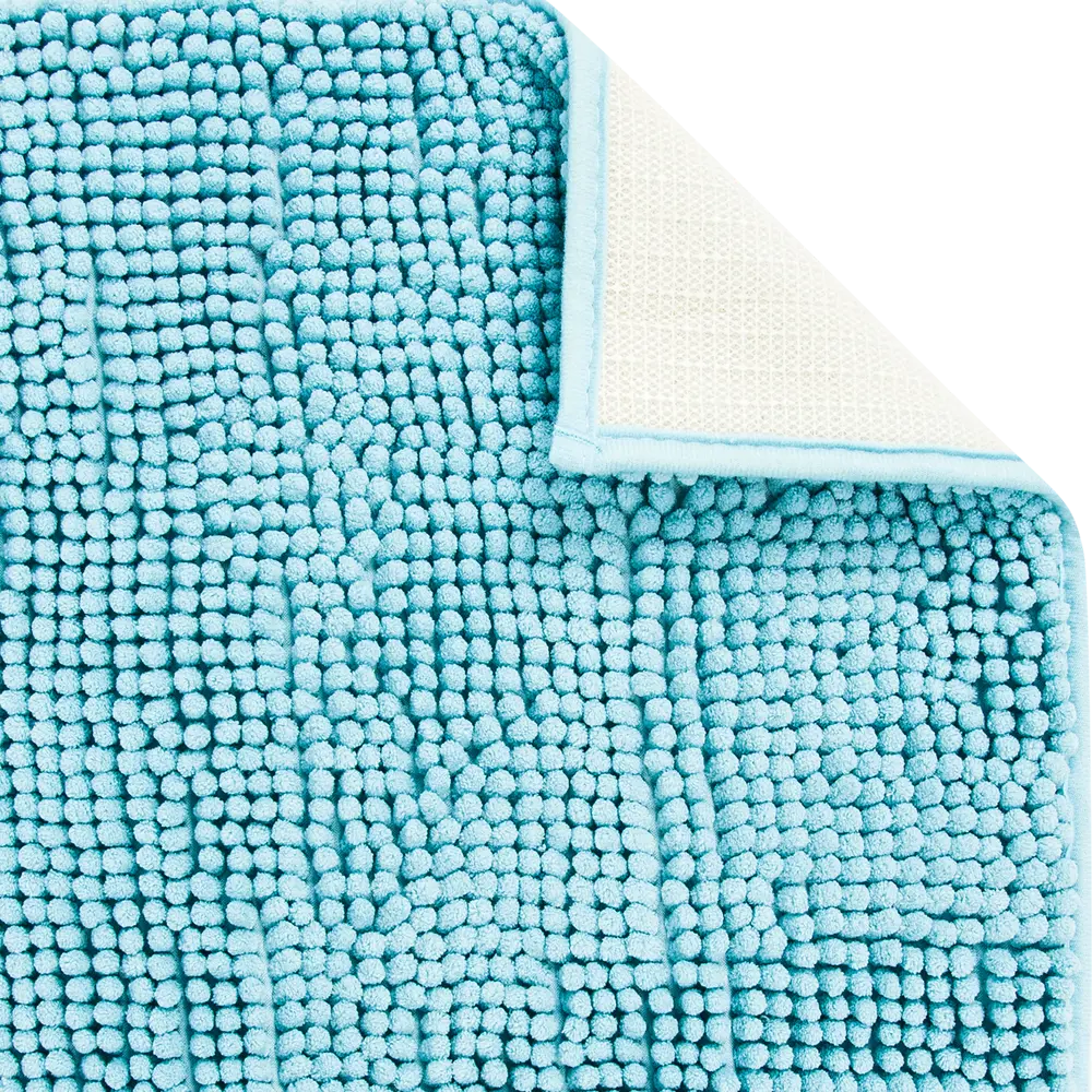 Коврик для ванной SWENSA Merci - мягкий комфорт в темно-голубом цвете 82345847 STLM-0025023 - Вид №2