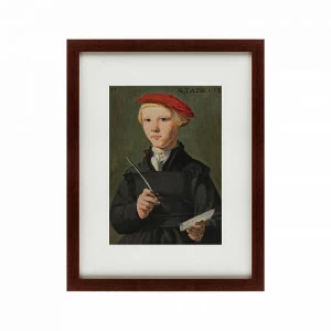 Картина в деревянной раме 47х60 см Portrait of a schoolboy, 1531 КАРТИНЫ В КВАРТИРУ  135611 Бежевый;белый;черный;разноцветный
