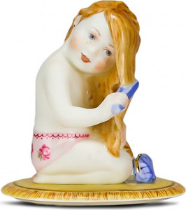 10631784 RUPOR manufactory Скульптура "Дева" (роспись) Фарфор