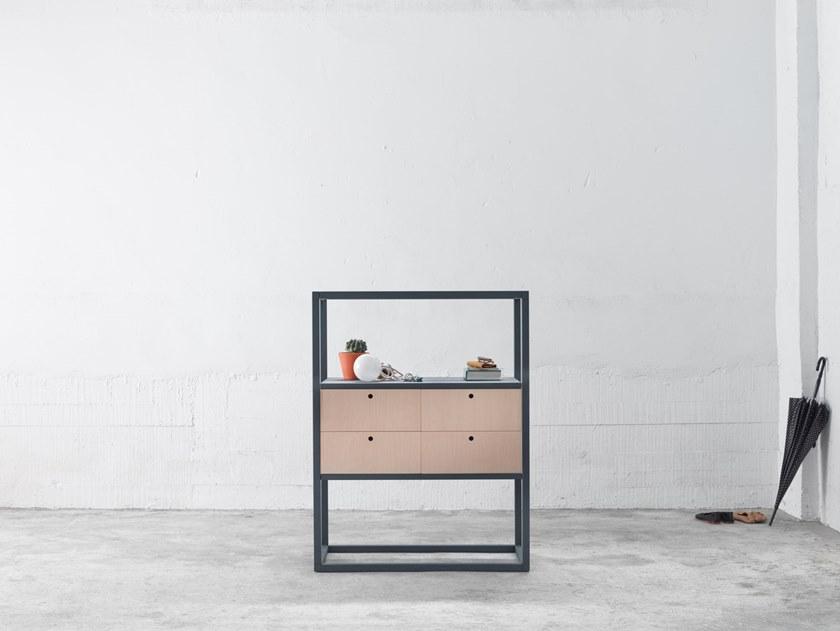 ONDARRETA Книжный шкаф открытый двусторонний с ящиками Dry sun-id-1459371 - Вид №8