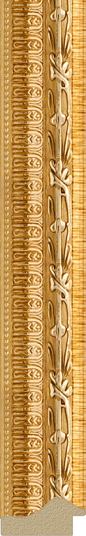 BY 1023 Зеркало в багетной раме - сусальное золото 47 mm EVOFORM Definite - Вид №2