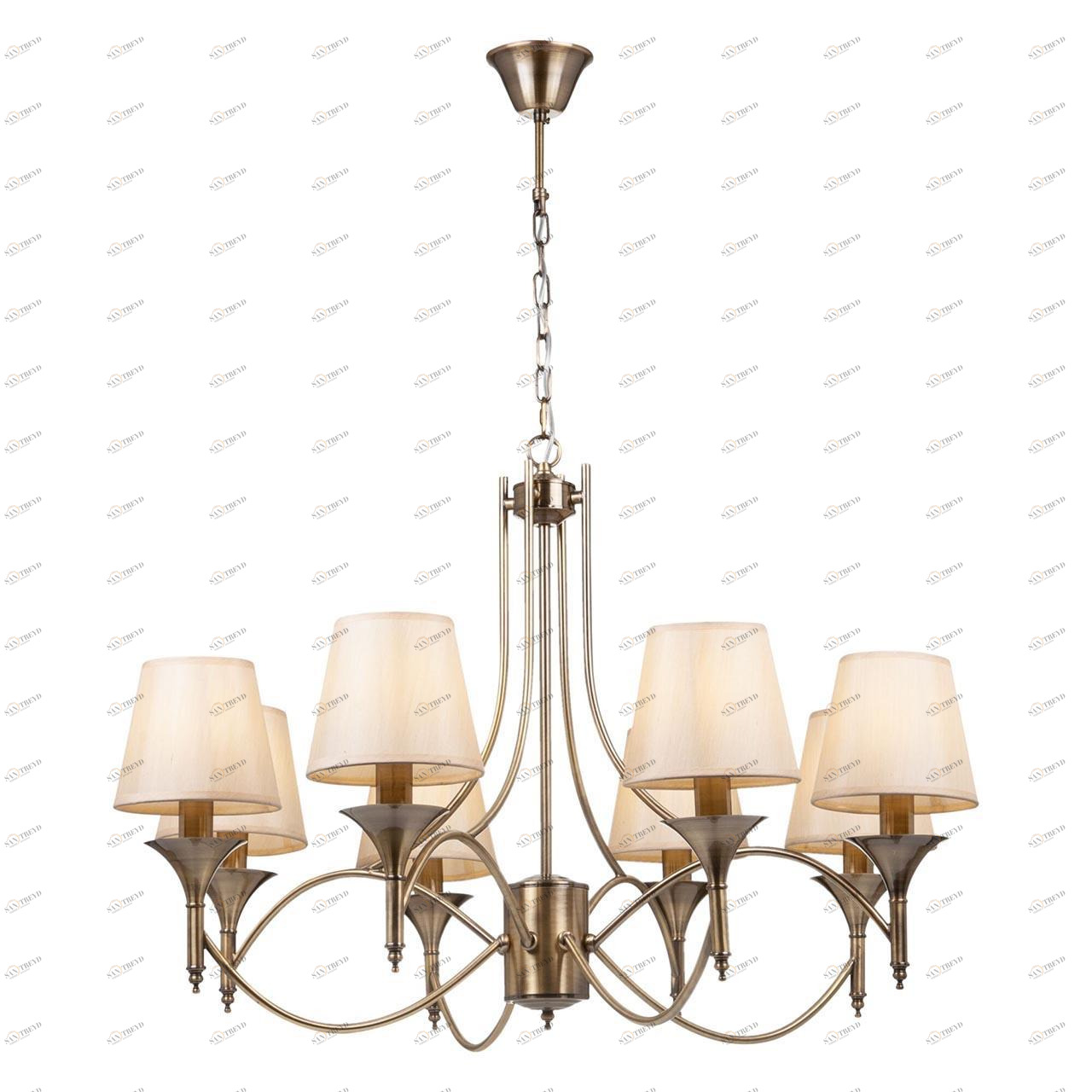 Подвесная люстра Freya Dalia FR2005PL-08BZ FREYA ДИЗАЙНЕРСКИЕ, DALIA 312774 Бежевый 