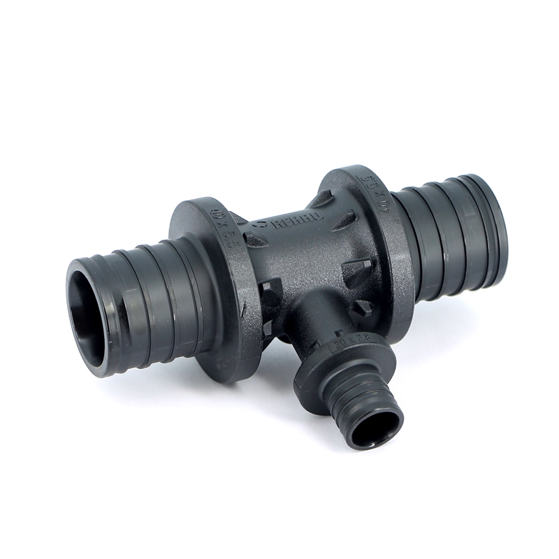 Тройник редукционный надвижной пластиковый REHAU 40х20х40 160067 - Вид №1