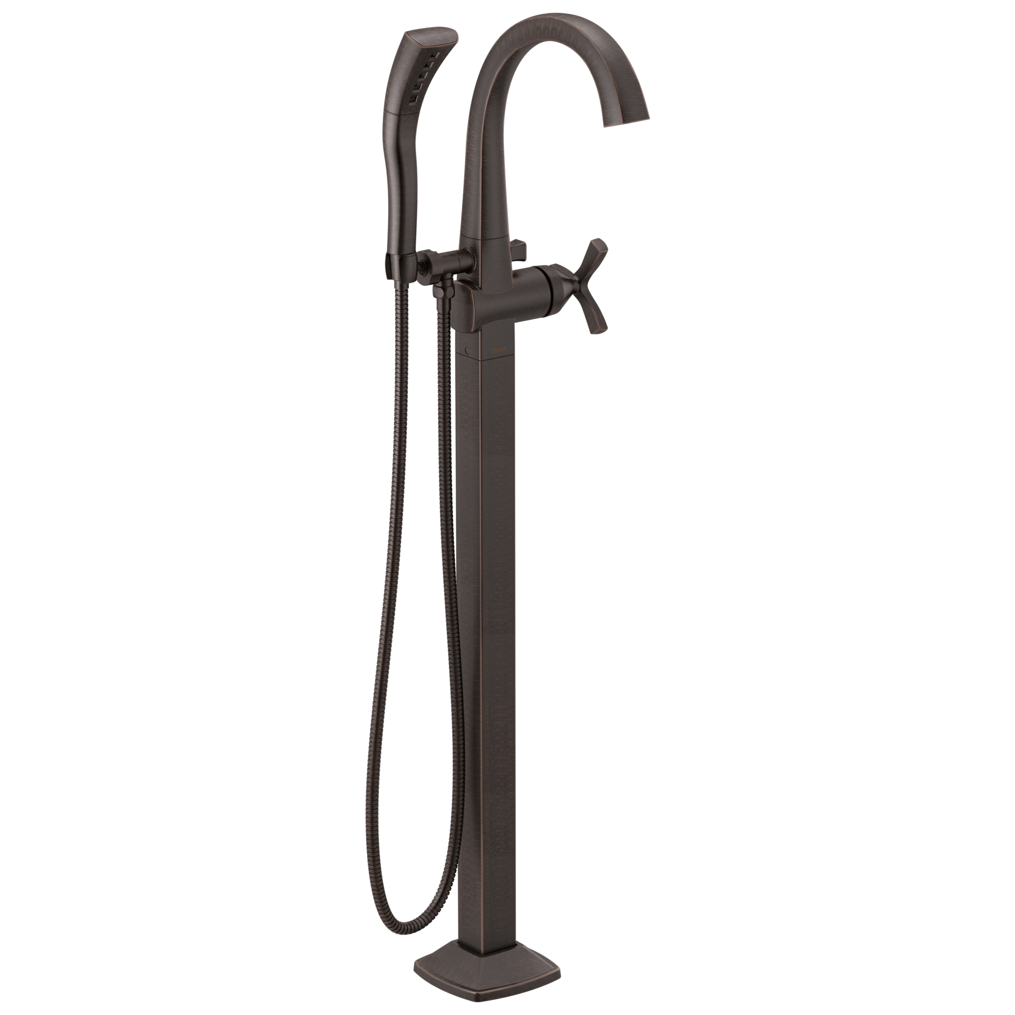 T47776-RBFL Накладка наполнителя ванны на полу с одной ручкой Delta Faucet Stryke Венецианская бронза 