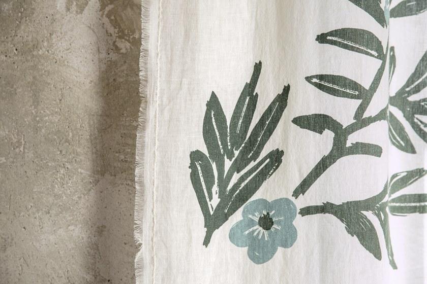 Élitis Штанговая занавеска с принтом из льна sun-id-1453495 - Вид №4