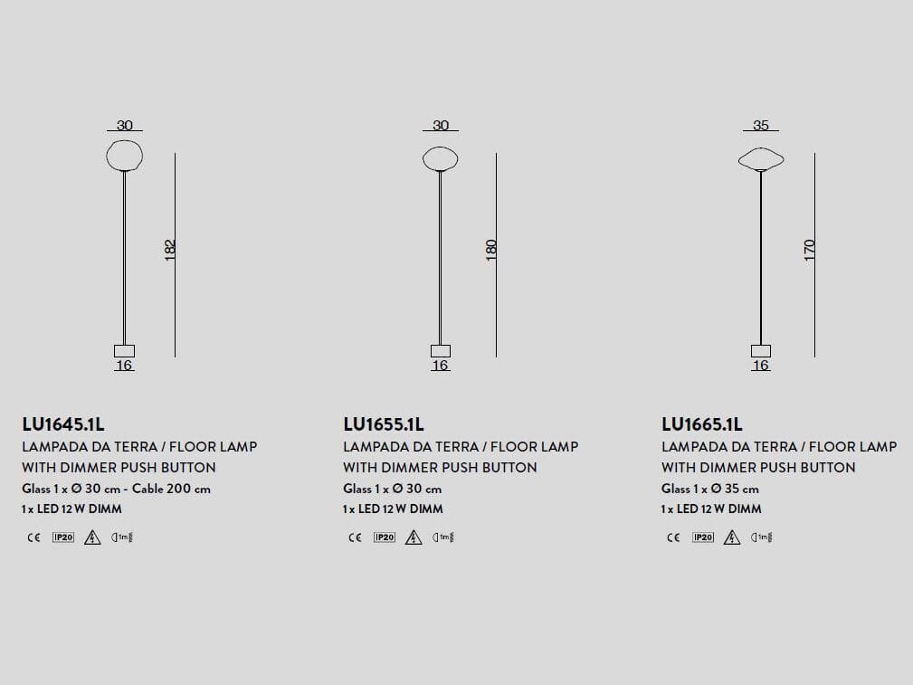Напольная лампа из дутого стекла Cangini & Tucci Mark ARCH-00097654 - Вид №2
