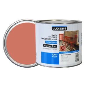 Эмаль универсальная Luxens 2.5 кг коралловый