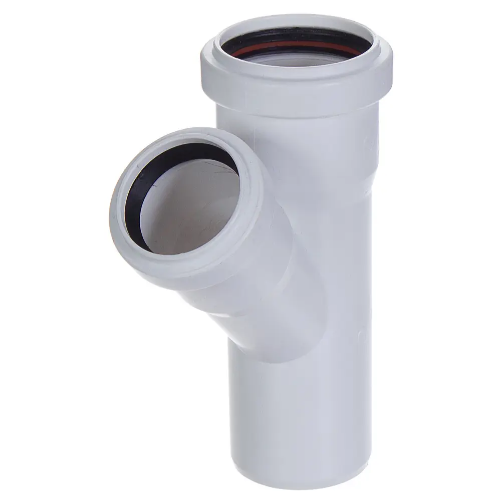 Тройник EQUATION 50×40 мм 45° для бесшумной канализации 81952607 STLM-0014885