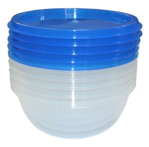 SС-Н11-15 Набор пищевых контейнеров из 5 шт. 0.8 Л. SC-Н11-15 ПРОЗРАЧНЫЙ Цветочная коллекция