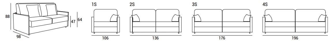 Кожаный диван-кровать Domingo Salotti ARCH-00111730 - Вид №3