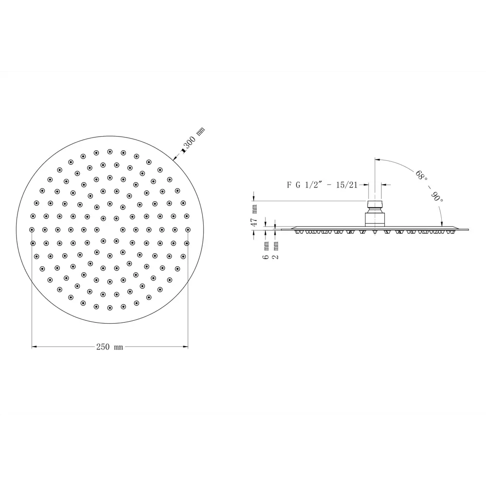 Лейка для душа Sensea Herave 30 см цвет хром Без серии STLM-2085241 - Вид №5