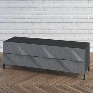 BetOn Комод из бетона и шпонированного МДФ