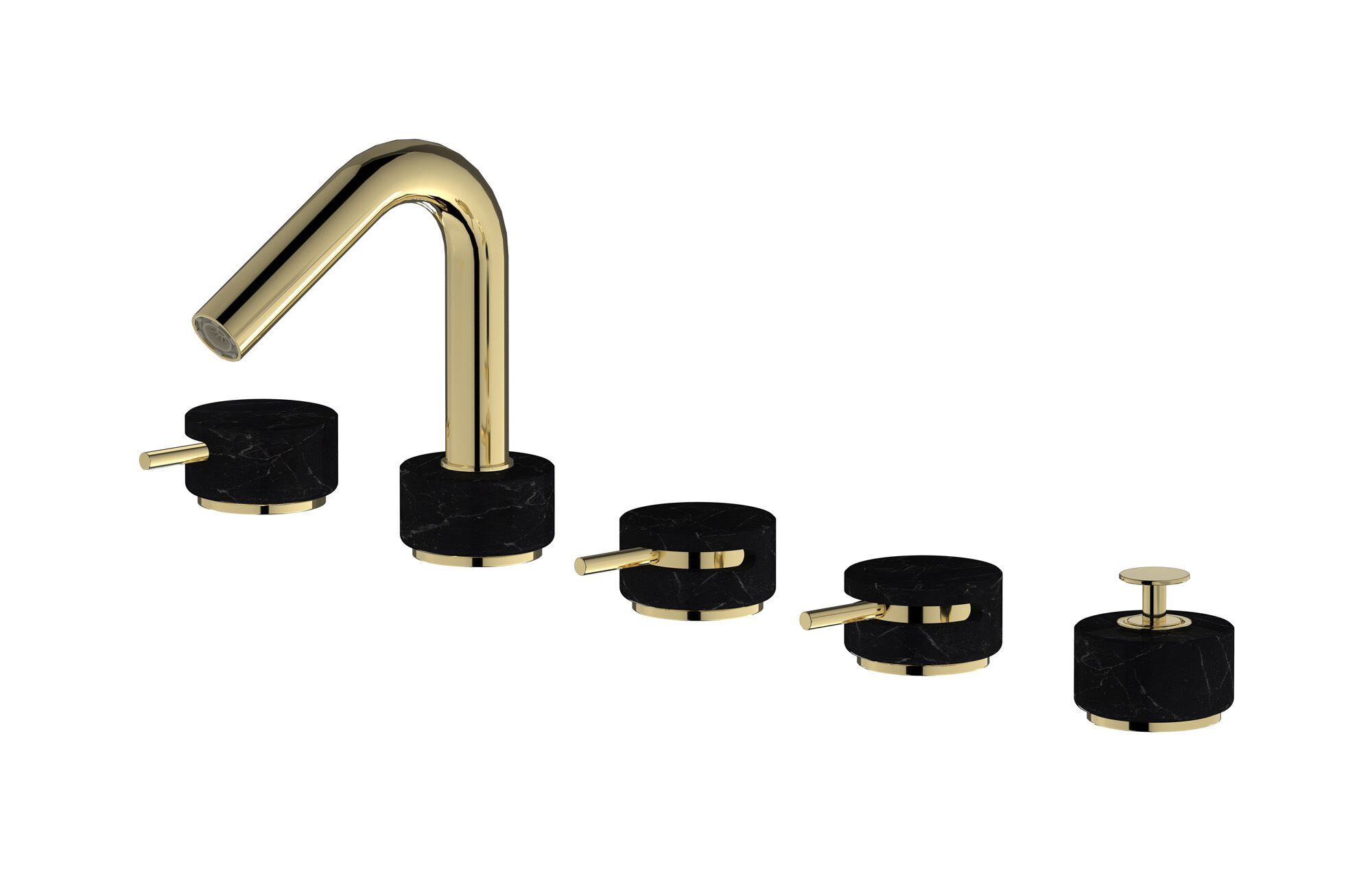 Смеситель для ванны с 5 отверстиями IB мрамор + мрамор Elle ARCH-00043007 - Вид №5