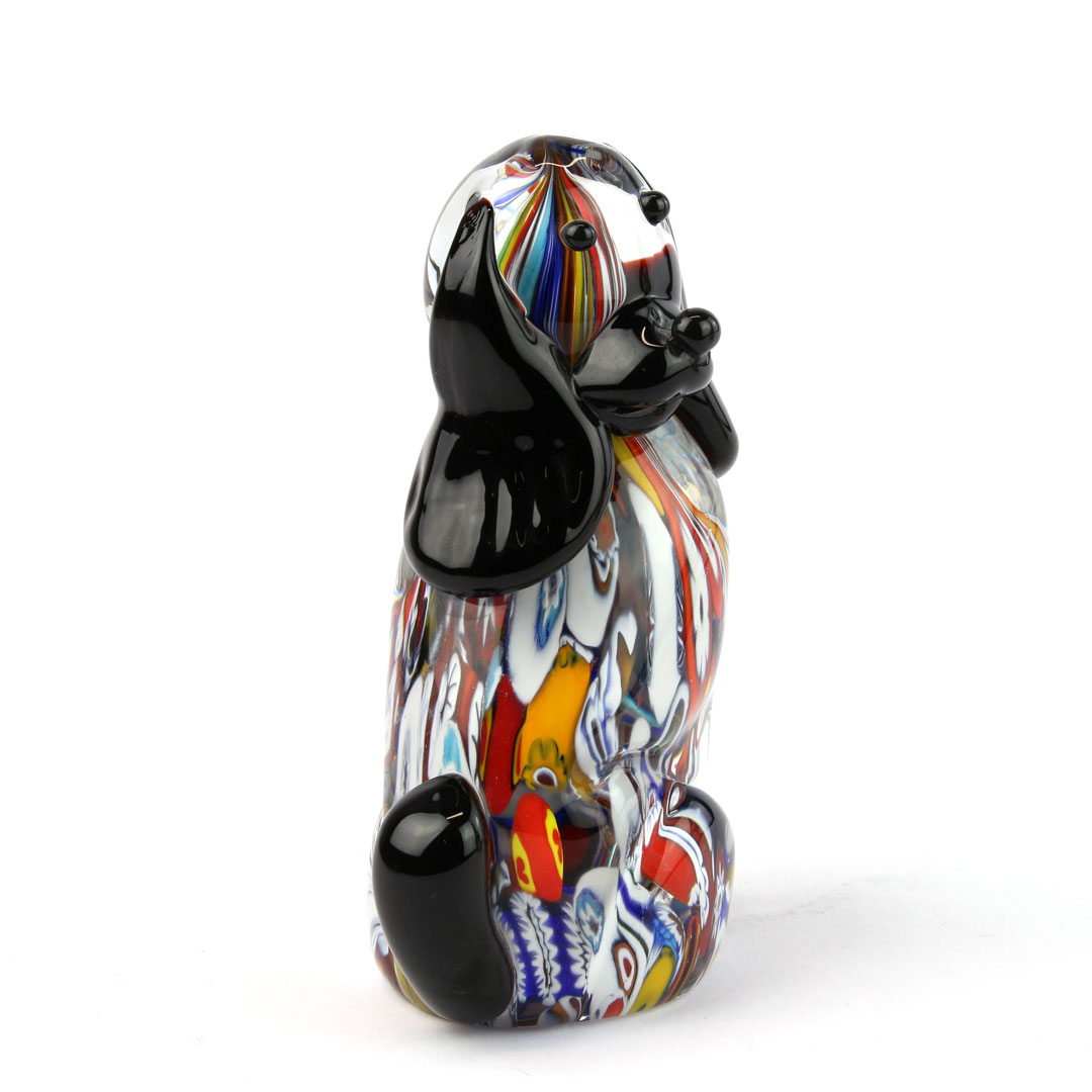 3863 ORIGINALMURANOGLASS Фигурка Собачка Арлекино - Животные - муранское стекло OMG 5 см  - Вид №1