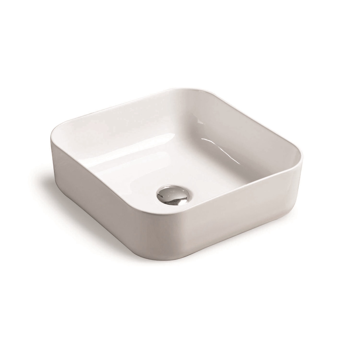 SL-1052 Раковина керамическая накладная с переливом LAB.Space 