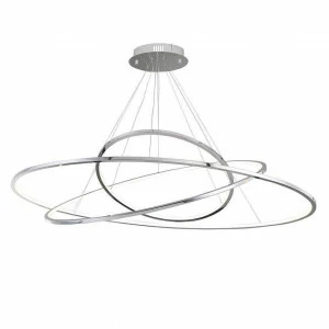 Подвесной светильник серебристый с 3 кольцами Newport S Chrome 15203/S NEWPORT 15000 00-3889929 Серебро